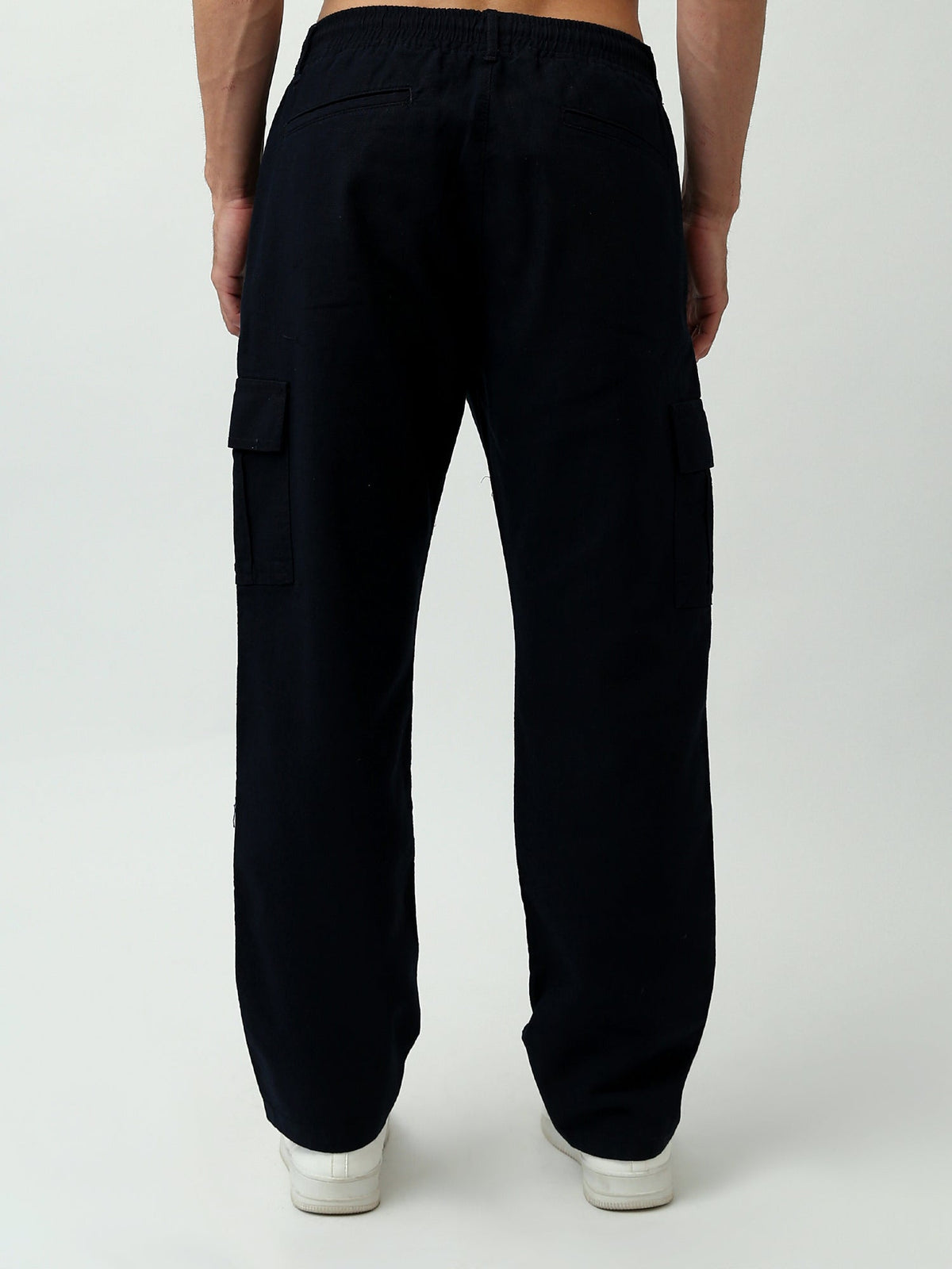 Pantalon Cropped Homme à Poches Cargo – Style Casual Moderne - TRO24SLKC23587TM1