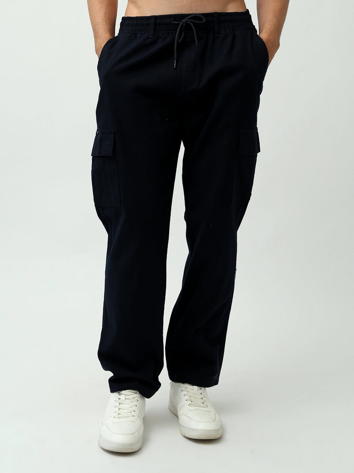 Pantalon Cropped Homme à Poches Cargo – Style Casual Moderne - TRO24SLKC23587TM1