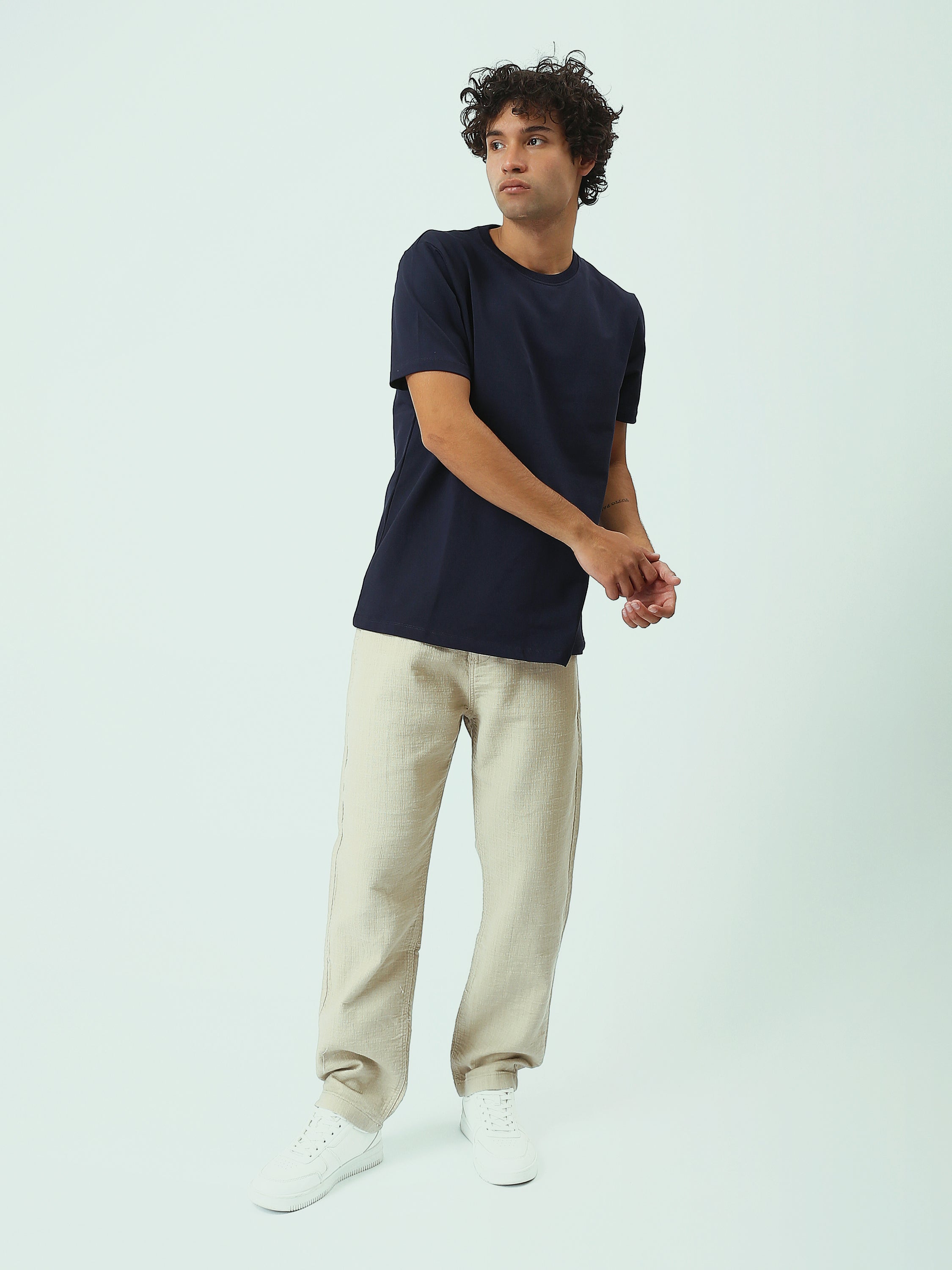 بنطلون رجالي بقصّة مريحة – ستايل كاجوال ومتعدد الاستخدامات - TRO25SLKR23586TM1