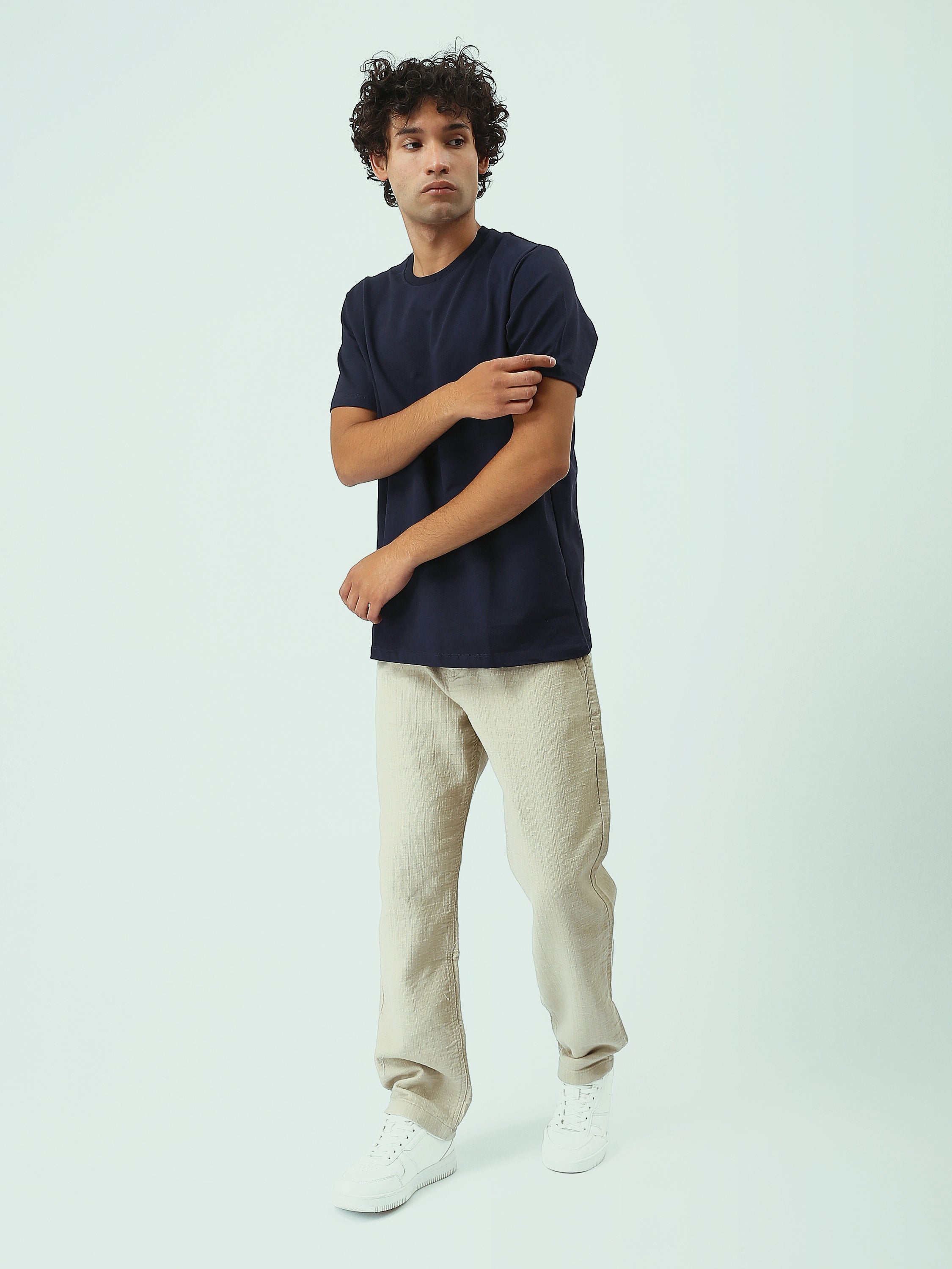 بنطلون رجالي بقصّة مريحة – ستايل كاجوال ومتعدد الاستخدامات - TRO25SLKR23586TM1