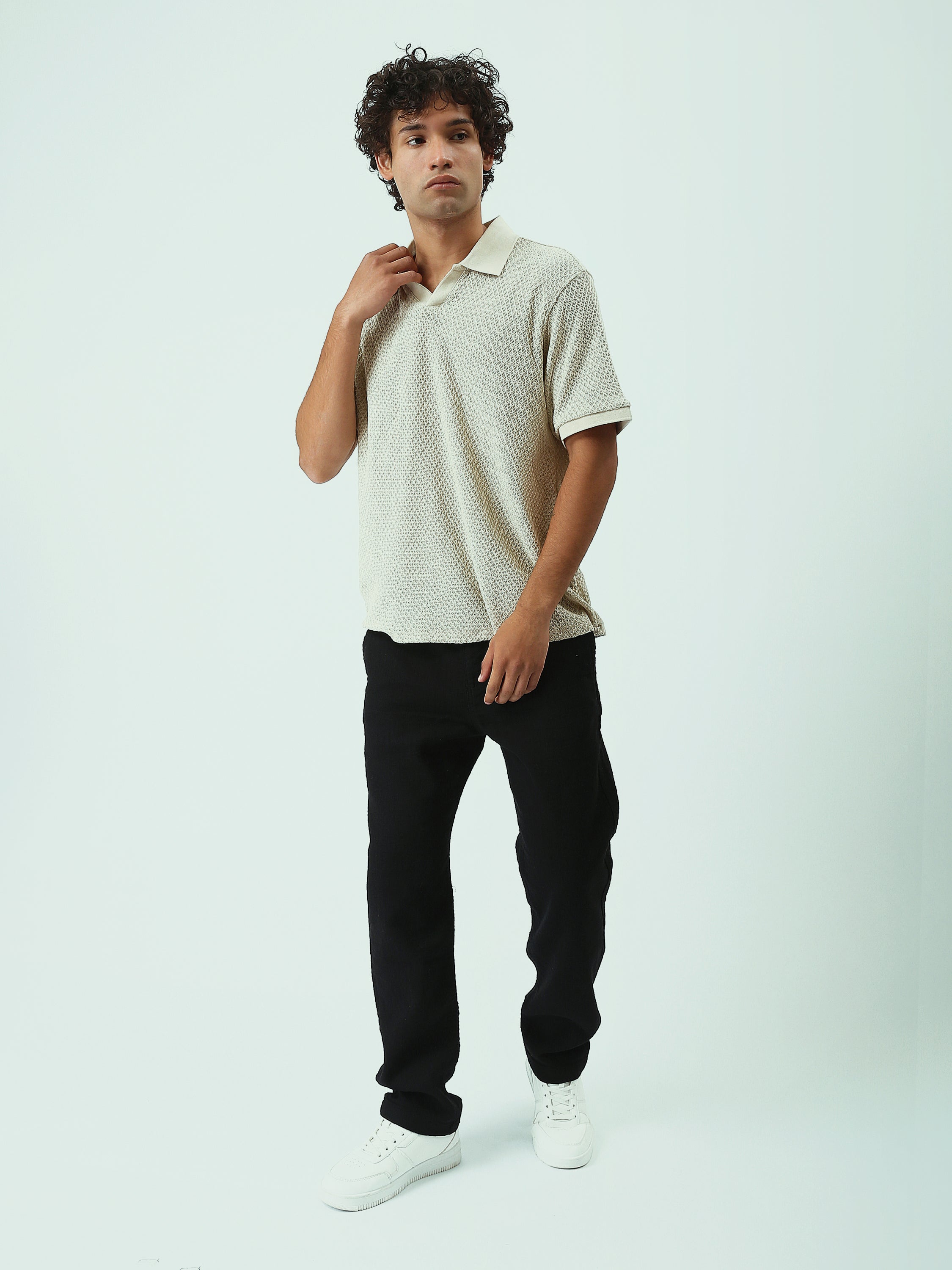 بنطلون رجالي بقصّة مريحة – ستايل كاجوال ومتعدد الاستخدامات - TRO25SLKR23586TM1