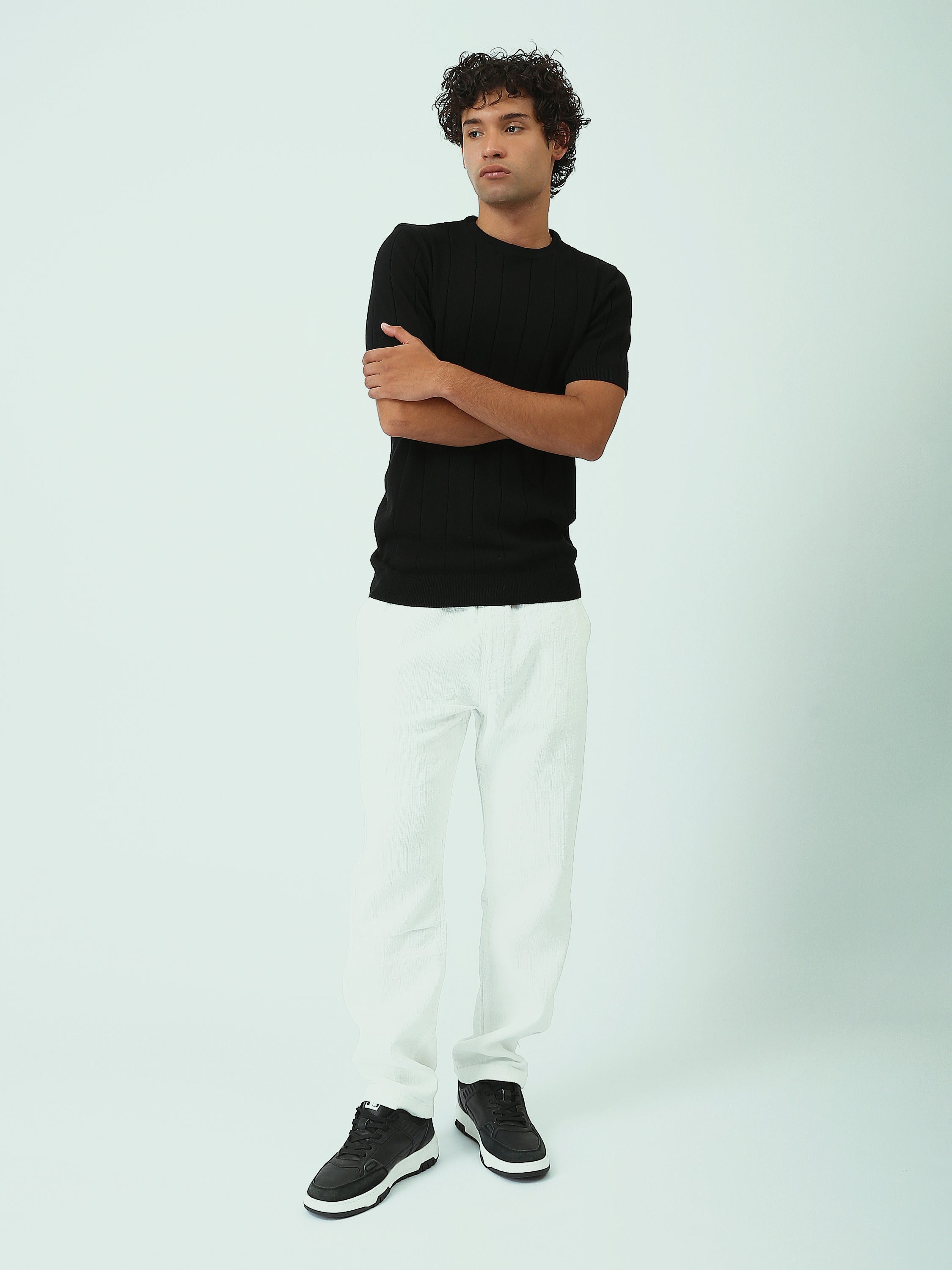 بنطلون رجالي بقصّة مريحة – ستايل كاجوال ومتعدد الاستخدامات - TRO25SLKR23586TM1