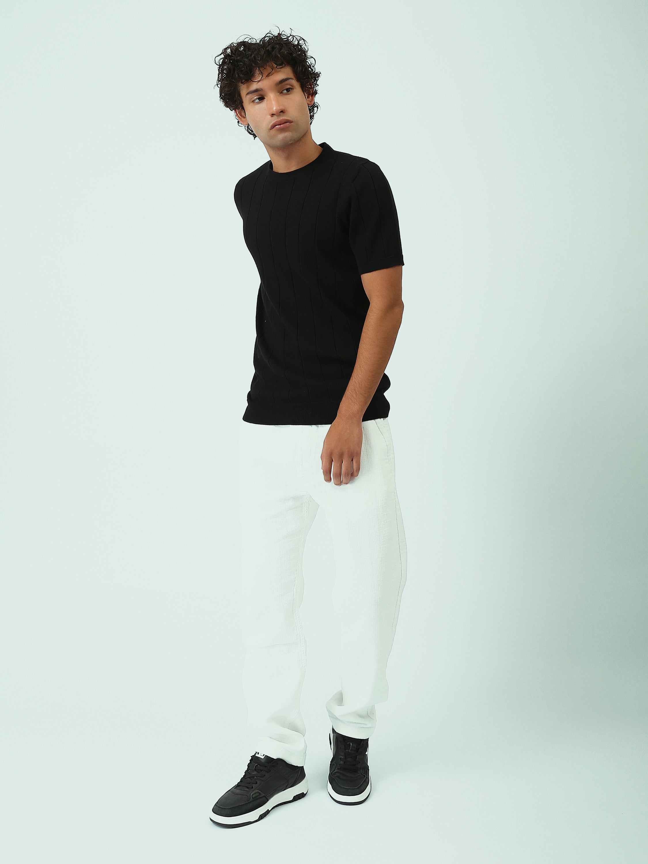 بنطلون رجالي بقصّة مريحة – ستايل كاجوال ومتعدد الاستخدامات - TRO25SLKR23586TM1