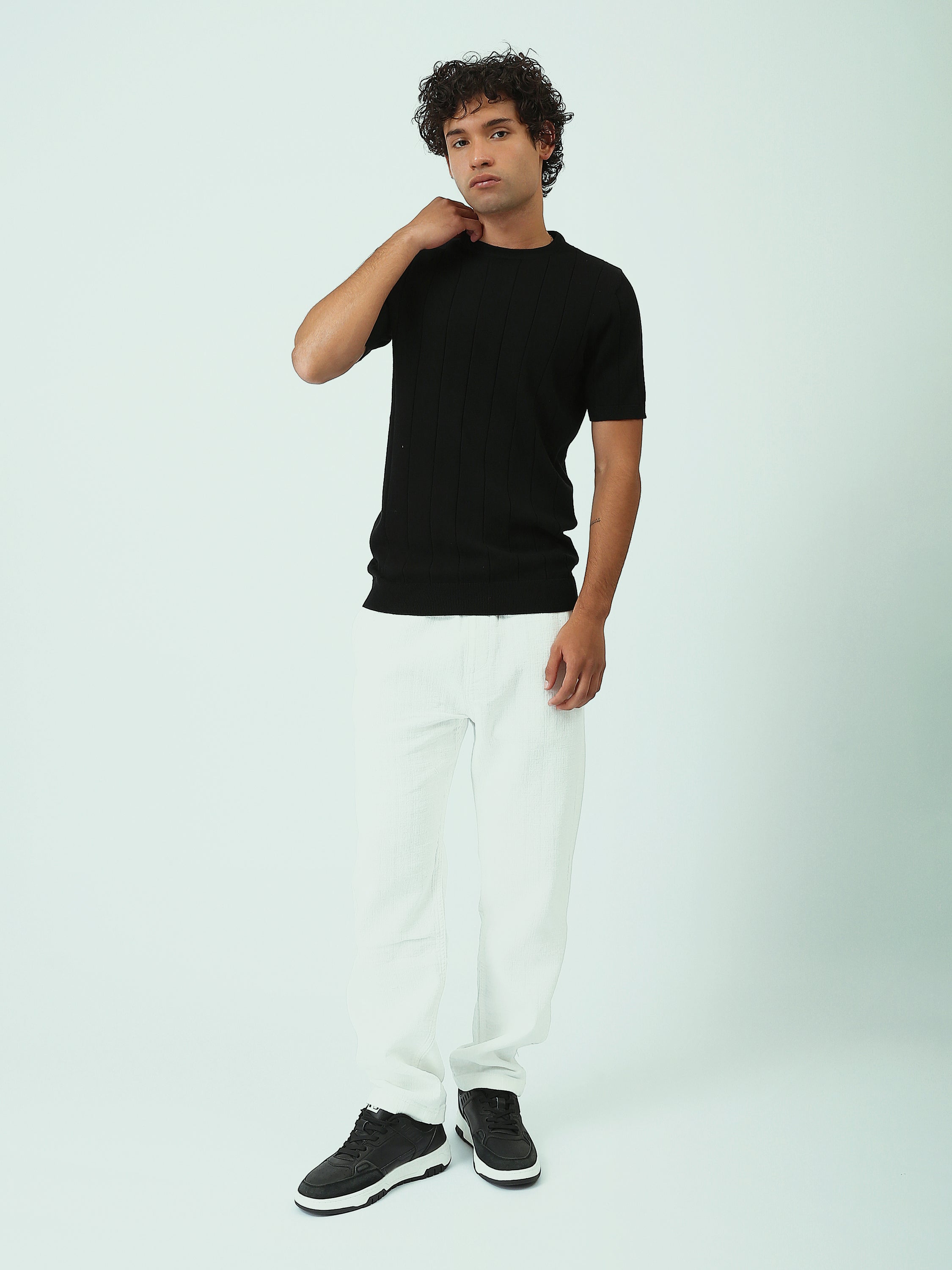 بنطلون رجالي بقصّة مريحة – ستايل كاجوال ومتعدد الاستخدامات - TRO25SLKR23586TM1