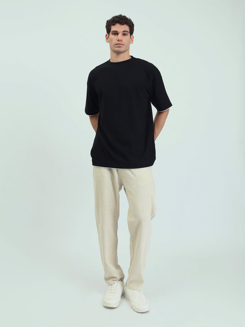 Pantalon homme en tissu au design moderne avec ceinture ajustable – TRO25SLKR23589TM1