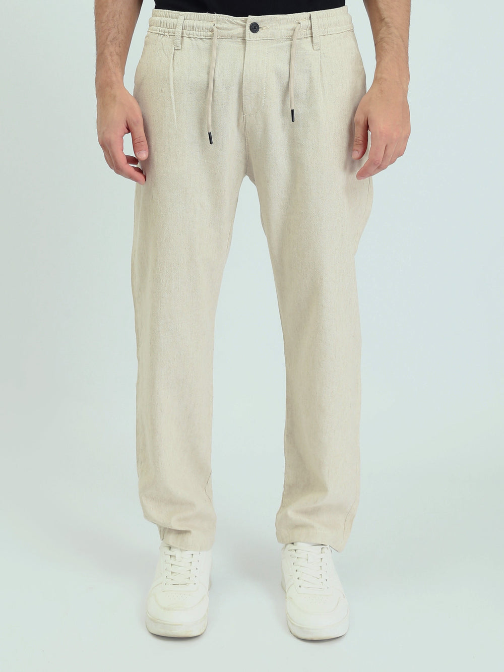Pantalon homme en tissu au design moderne avec ceinture ajustable – TRO25SLKR23589TM1
