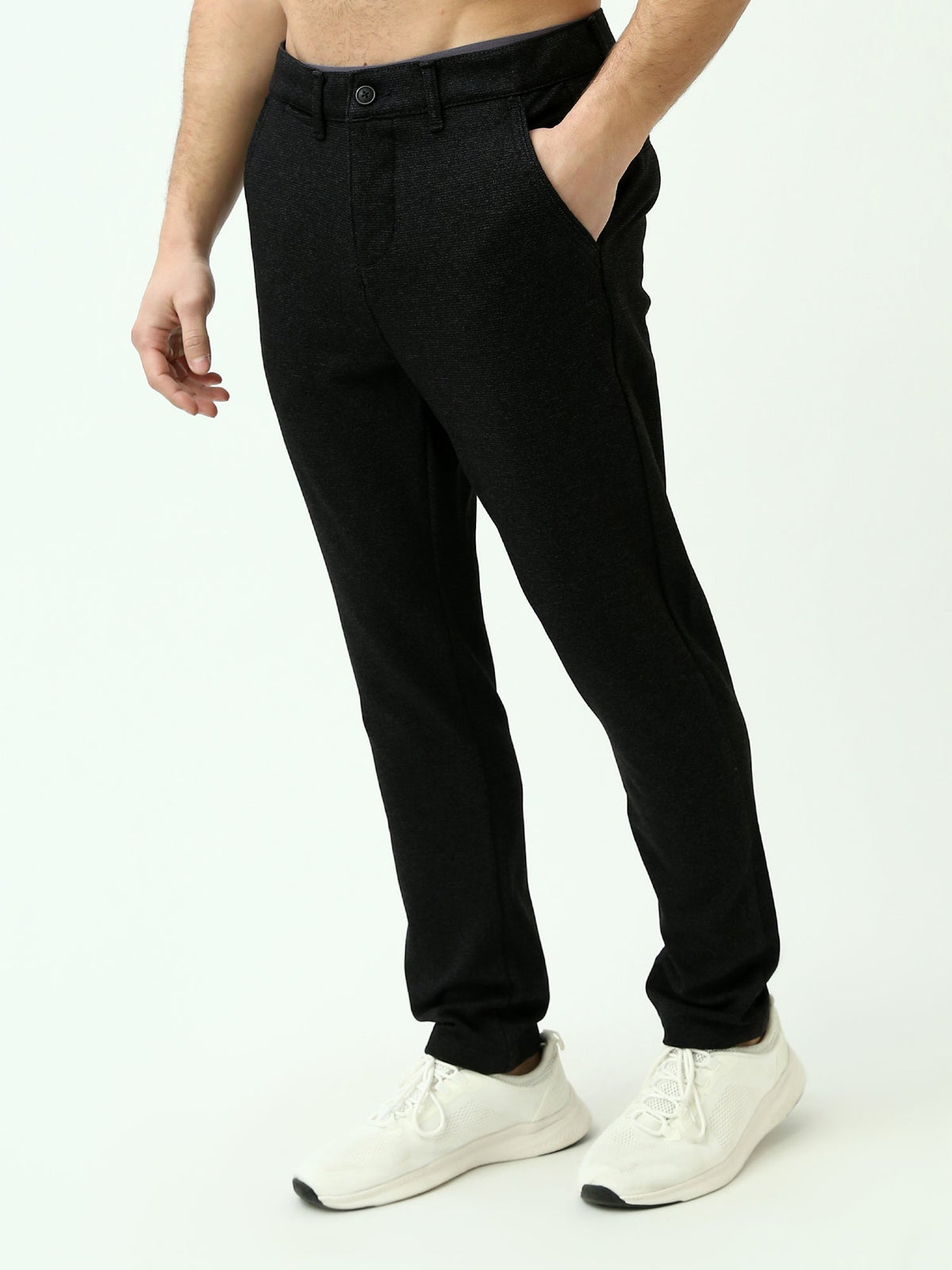 Pantalon Homme Élégant à Motif Texturé – Coupe Moderne - TRO25WCKC23600TM1