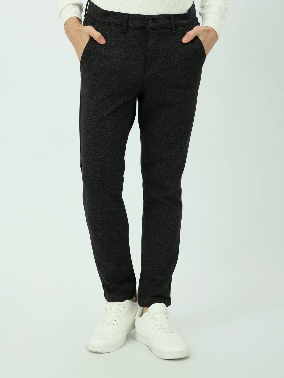 Pantalon Homme Élégant à Motif Texturé – Coupe Moderne - TRO25WCKC23600TM1