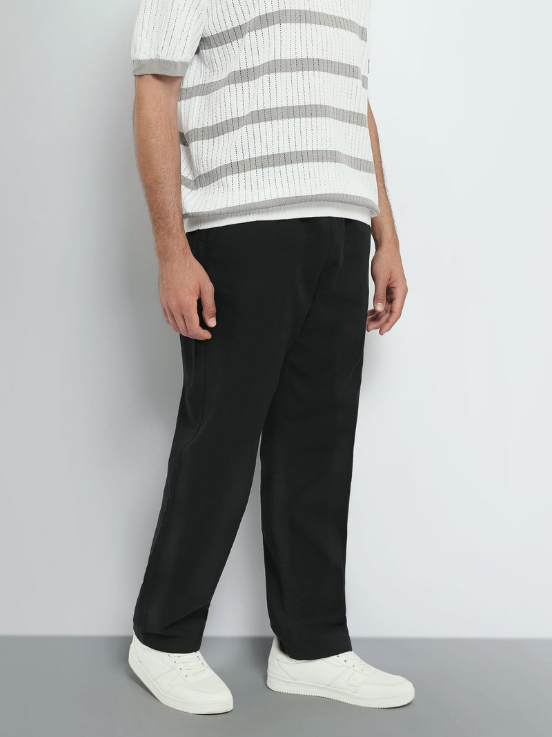 Pantalon Homme Texturé à Coupe Droite – Style Casual Chic - TRO26S23700004TM1