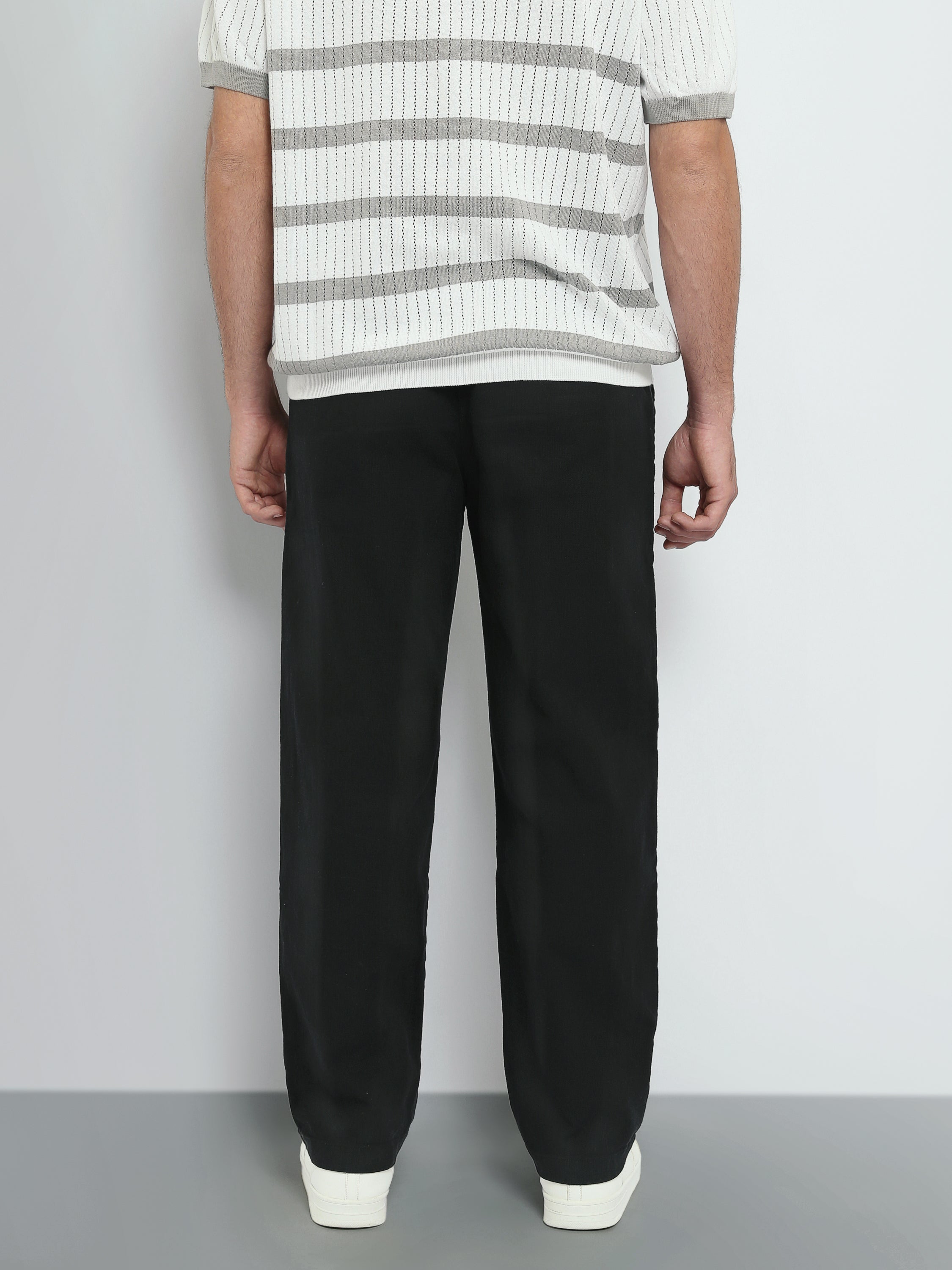 Pantalon Homme Texturé à Coupe Droite – Style Casual Chic - TRO26S23700004TM1
