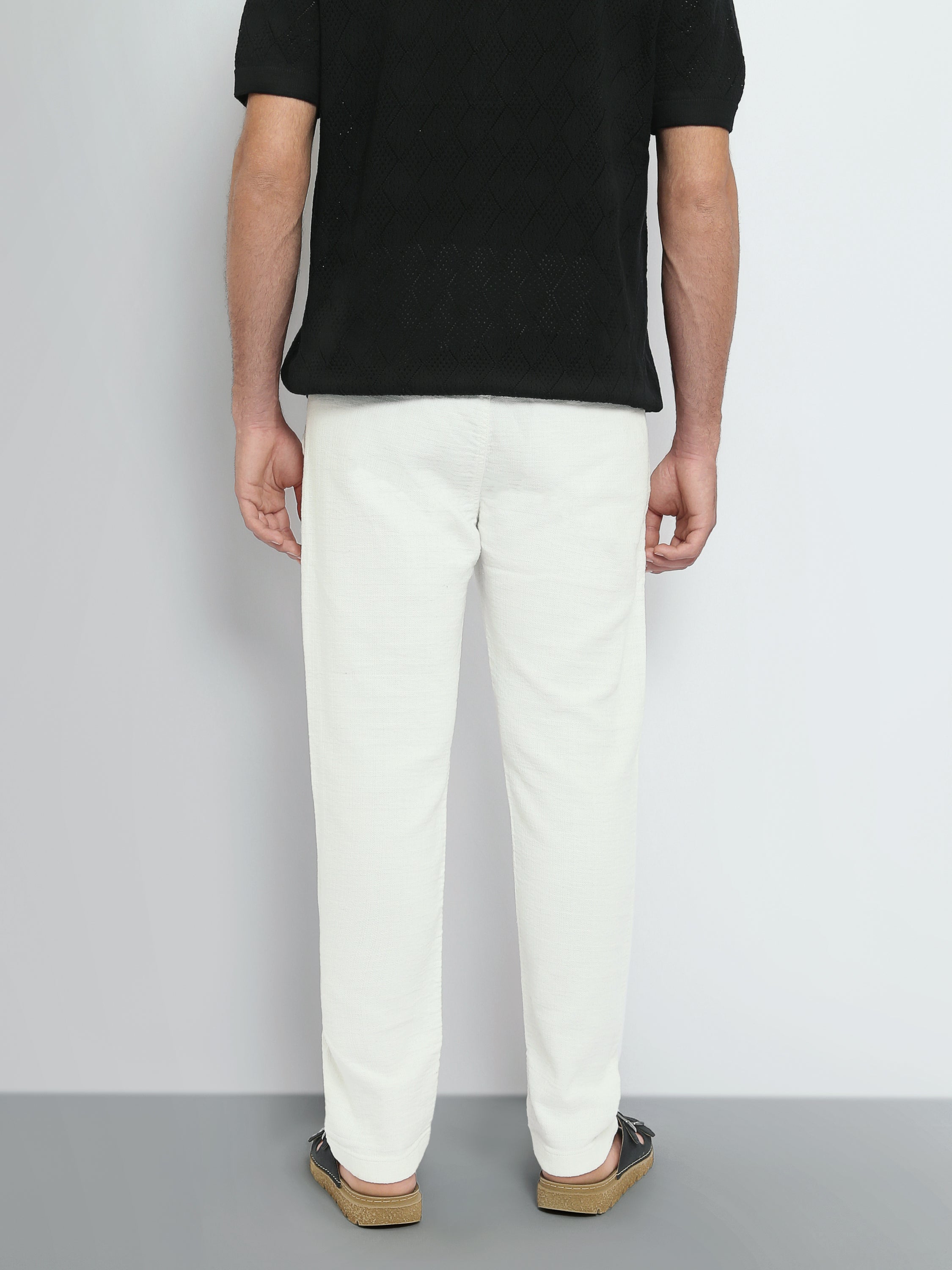 Pantalon Homme Texturé à Coupe Droite – Style Casual Chic - TRO26S23700004TM1