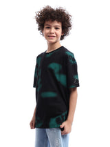 T-shirt pour garçon noir avec design distinctif -TSH24SARO20022TB1