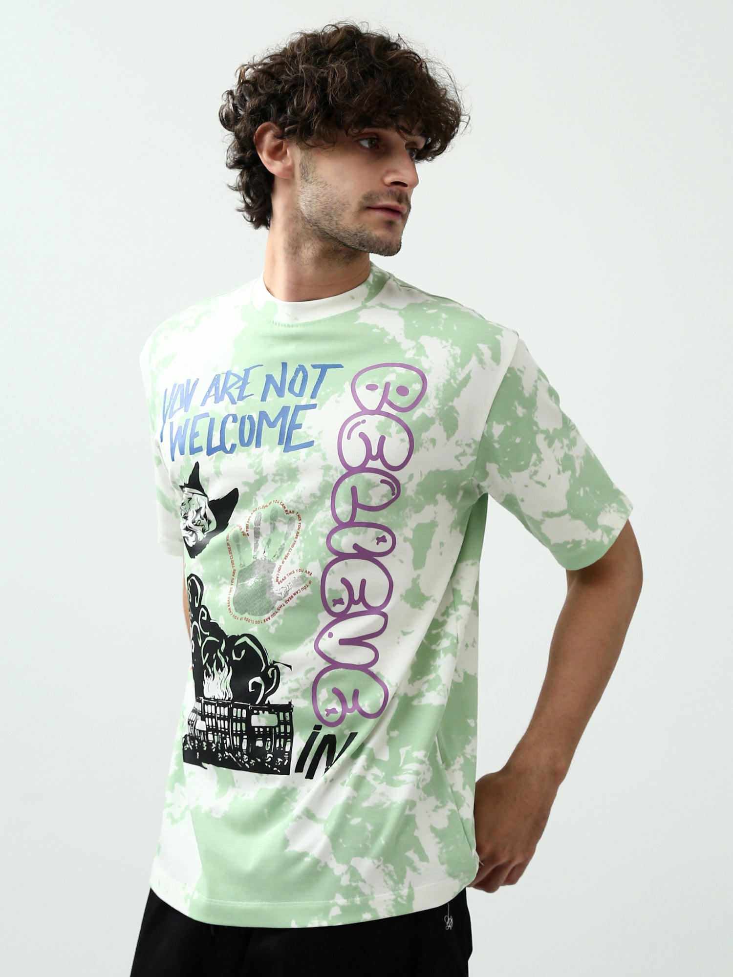 T-shirt pour homme à manches courtes avec impression distinctive - TSH24SARO20130TM1