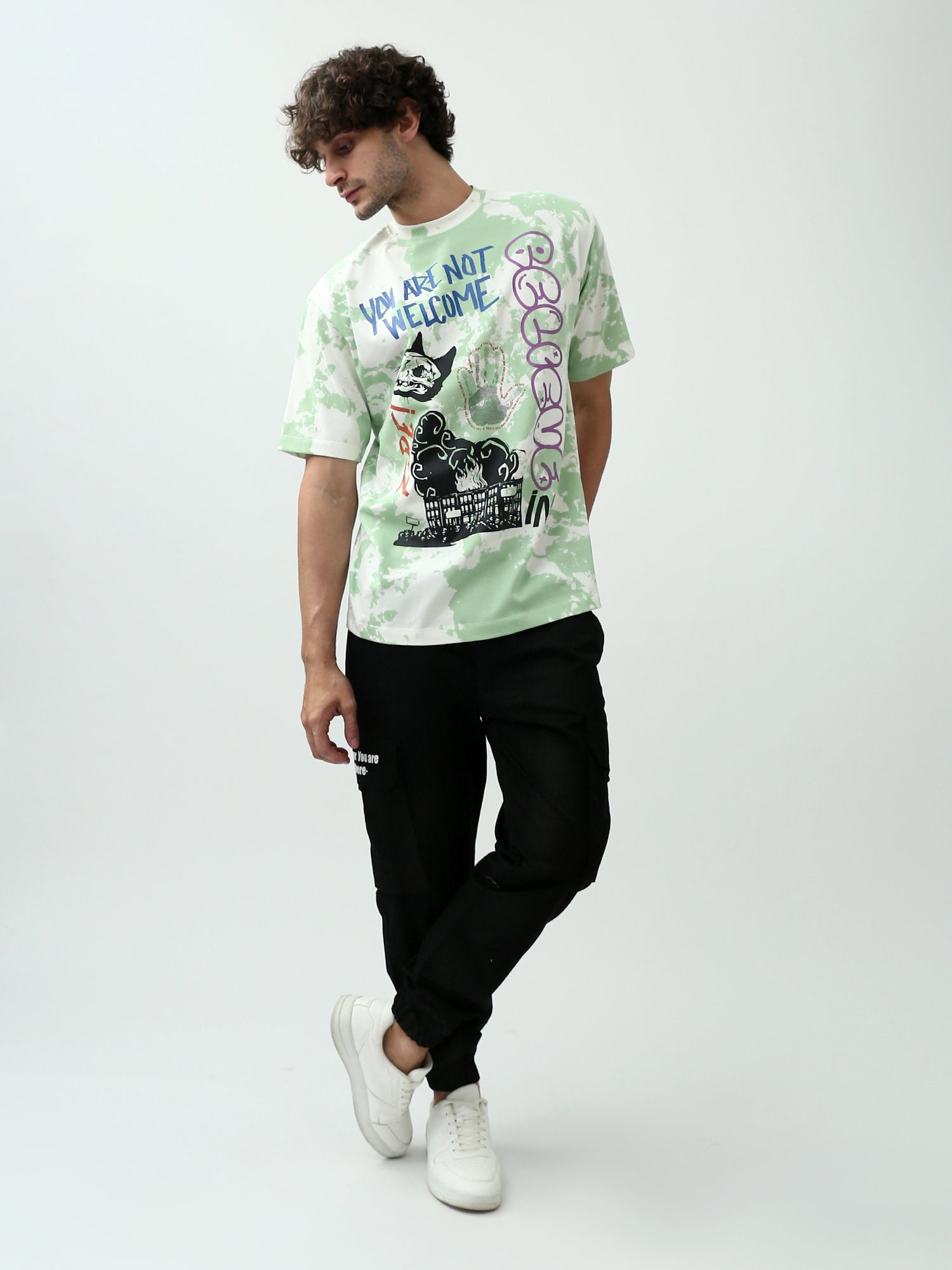 T-shirt pour homme à manches courtes avec impression distinctive -TSH24SARO20130TM1