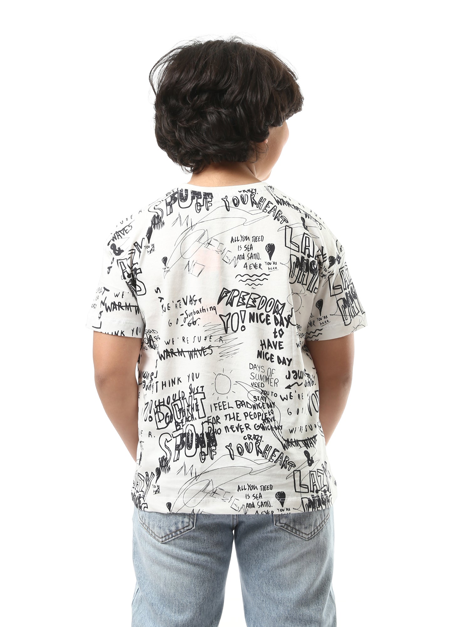 T-shirt oversized avec graphismes pour enfant - Style décontracté - TSH24SARO32577TJ1