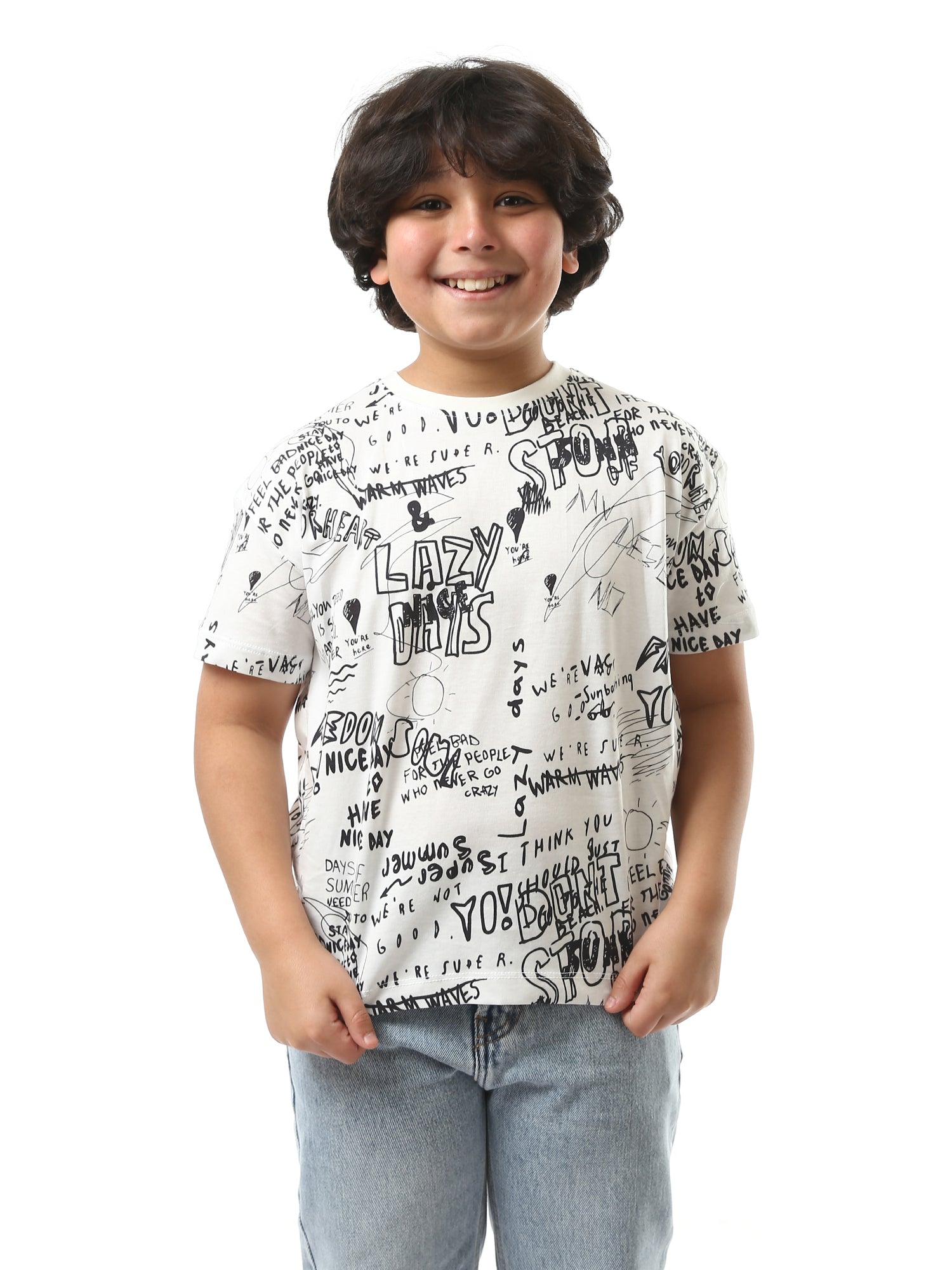T-shirt oversized avec graphismes pour enfant - Style décontracté - TSH24SARO32577TJ1
