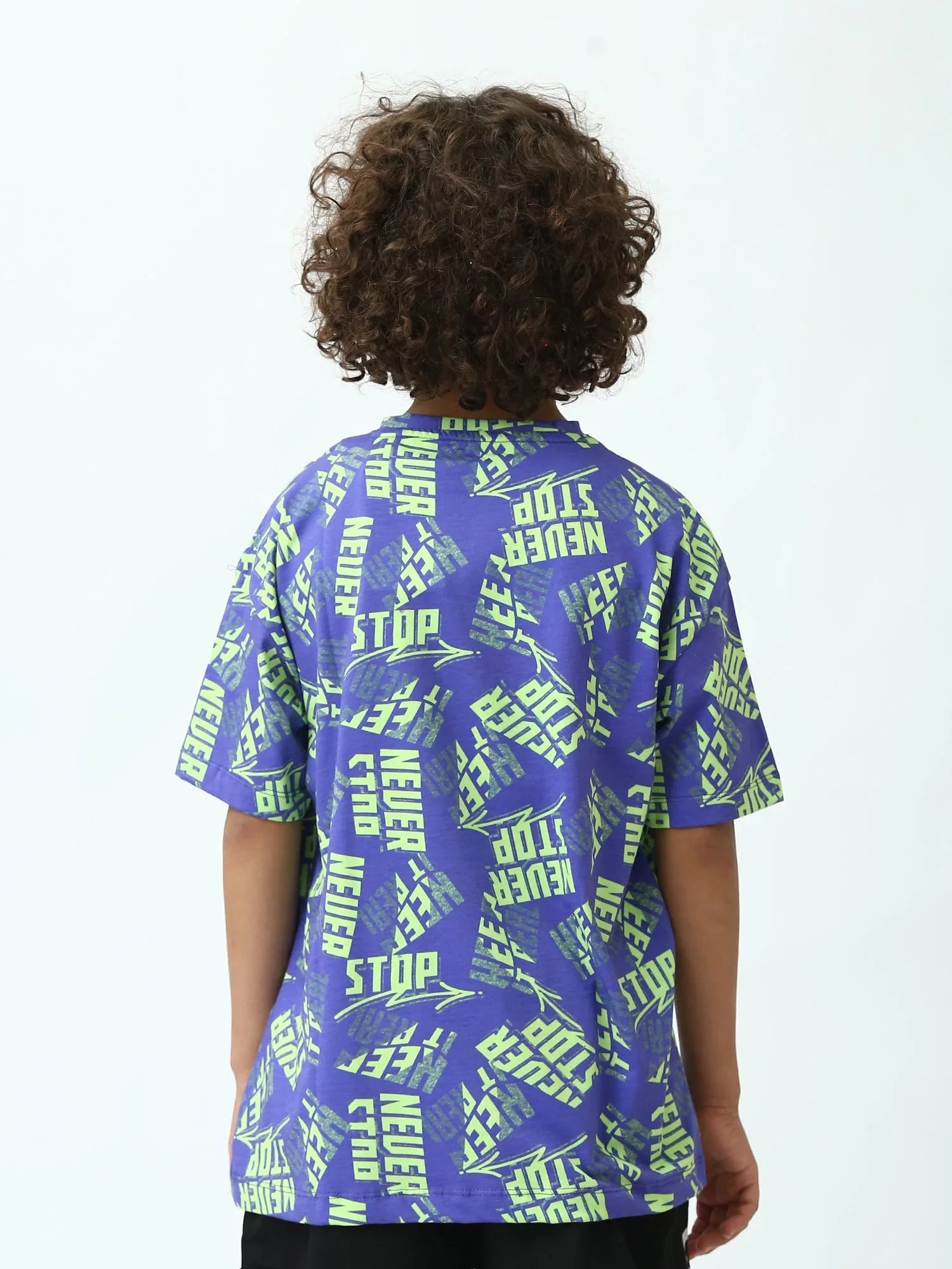 T-shirt ado garçon imprimé all-over Keep It Real, manches courtes - TSH24SARO75280MJ1 - Justyol