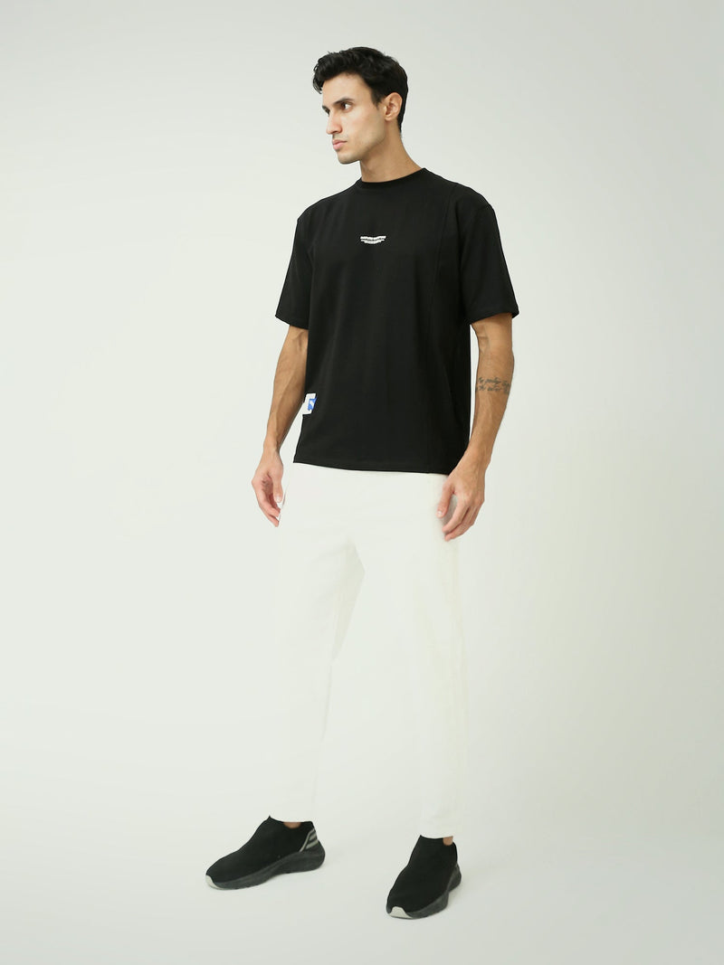 T-shirt Homme Noir "NATURE WHISPERS" – Style Minimaliste et Moderne - TSH24SBRO20173TM1