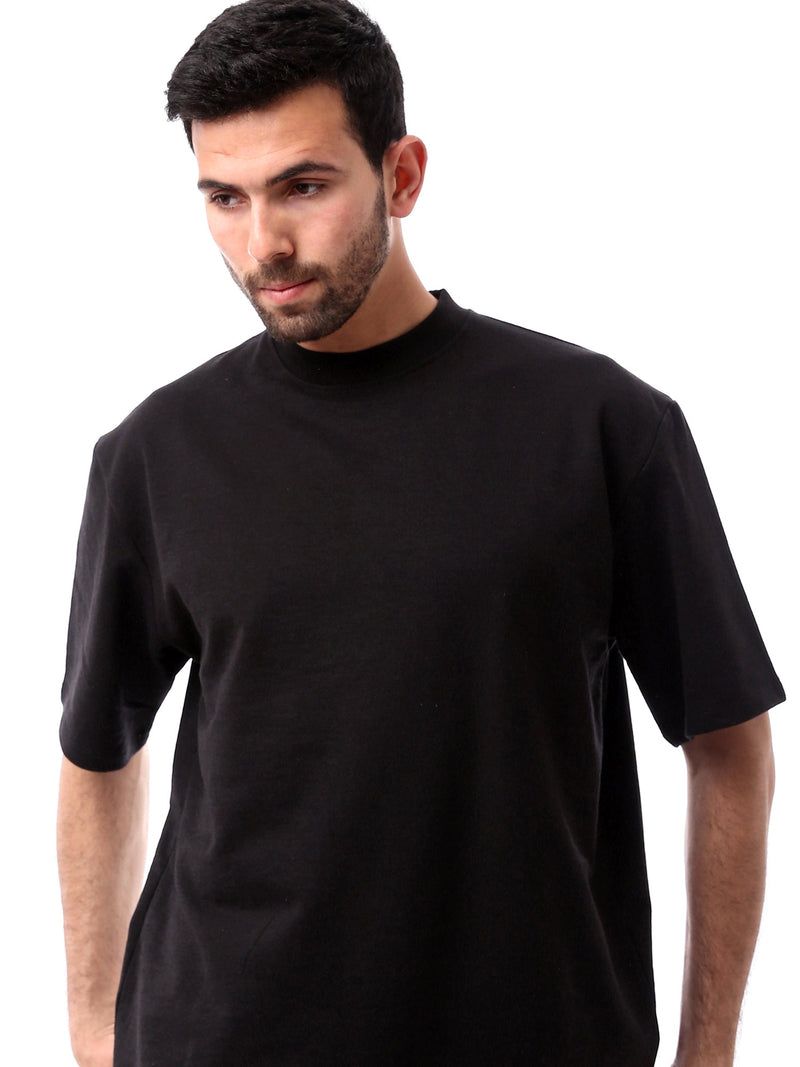 T-shirt pour homme noir simple - TSH24SBRO20178TM1