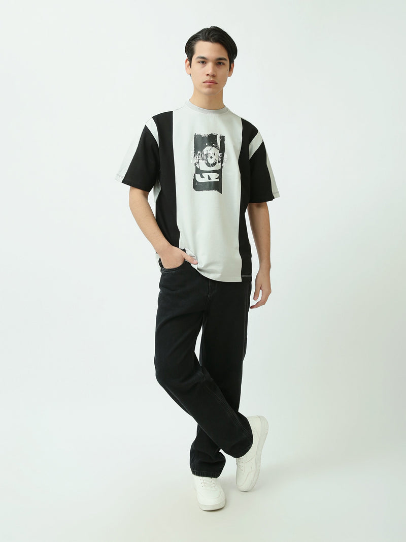 Polo homme style moderne noir et gris - TSH24SCRO20190TM1