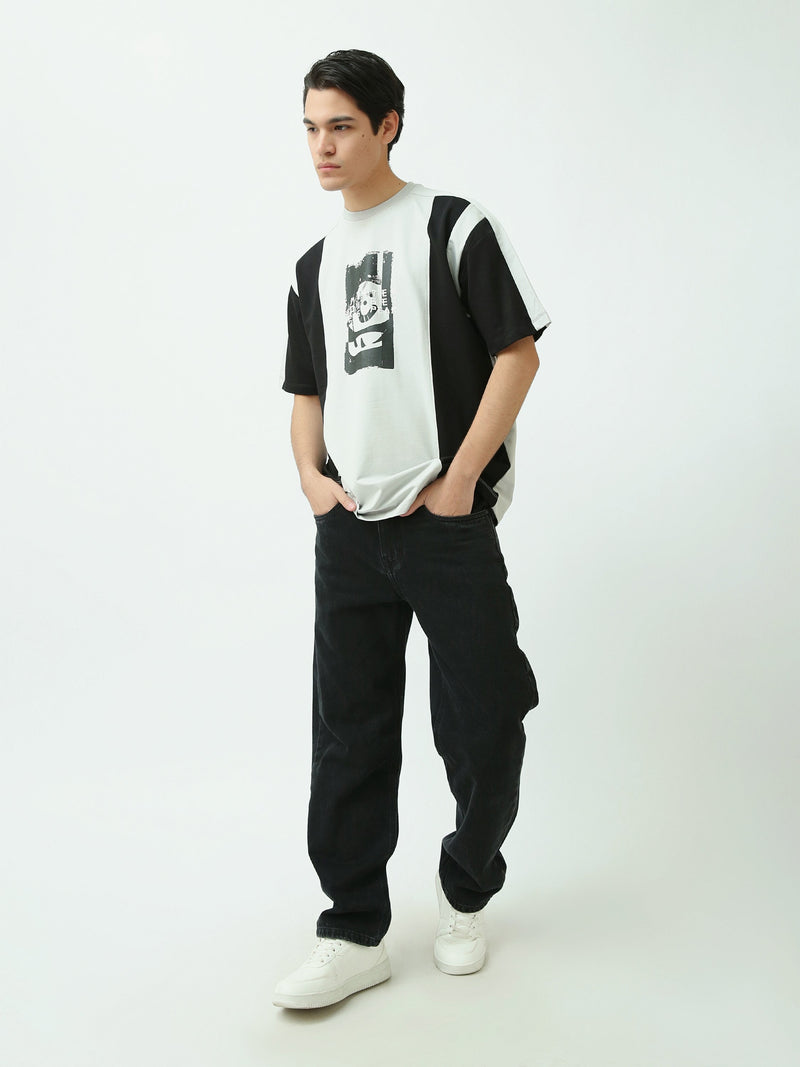 Polo homme style moderne noir et gris - TSH24SCRO20190TM1