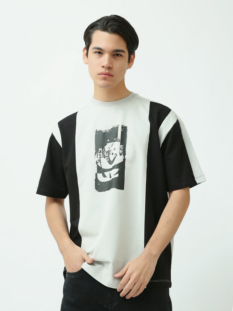 Polo homme style moderne noir et gris - TSH24SCRO20190TM1