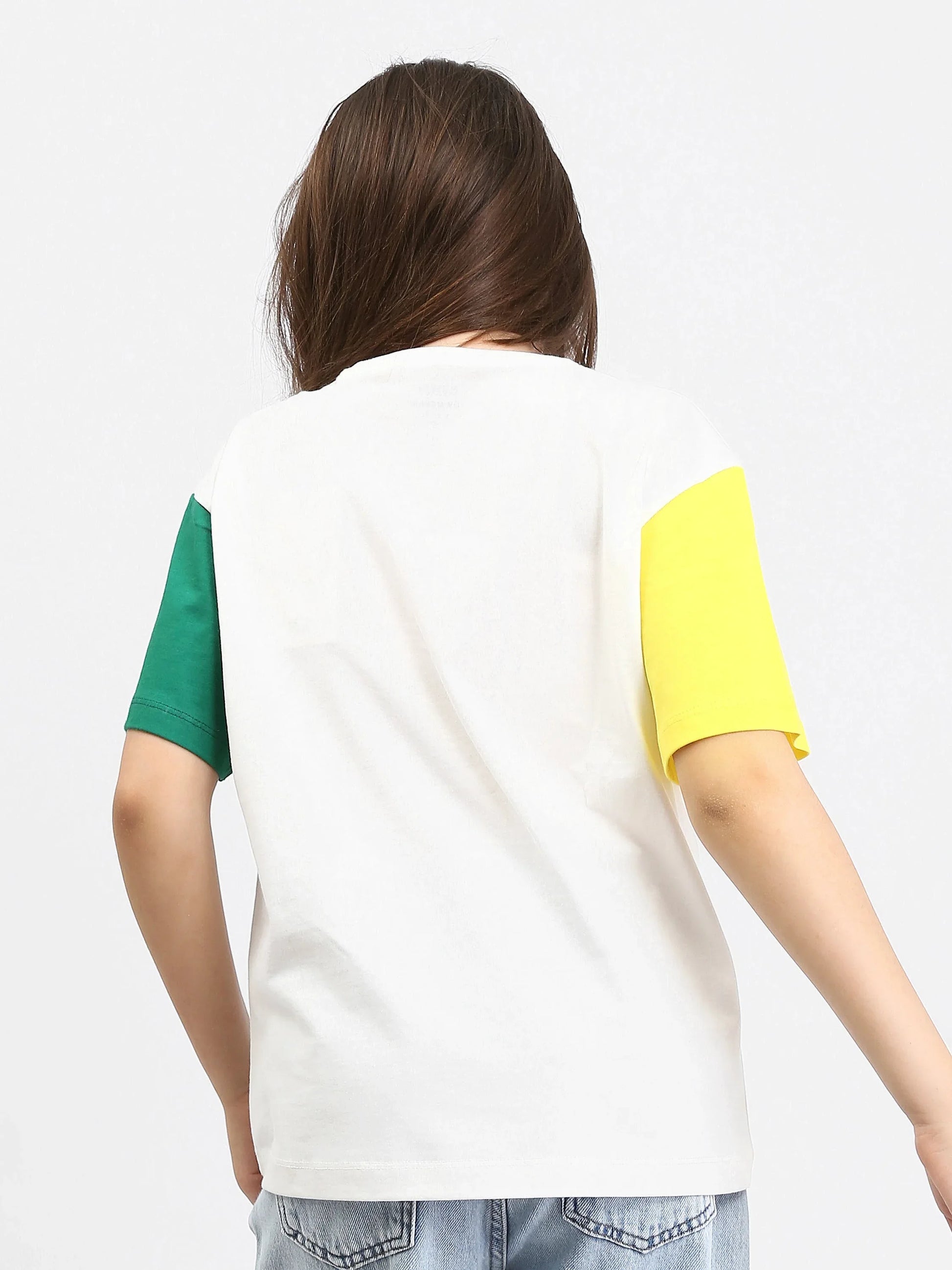 T-shirt fille Sailor Moon beige et blanc - TSH24SCRO70897MR1 - Justyol