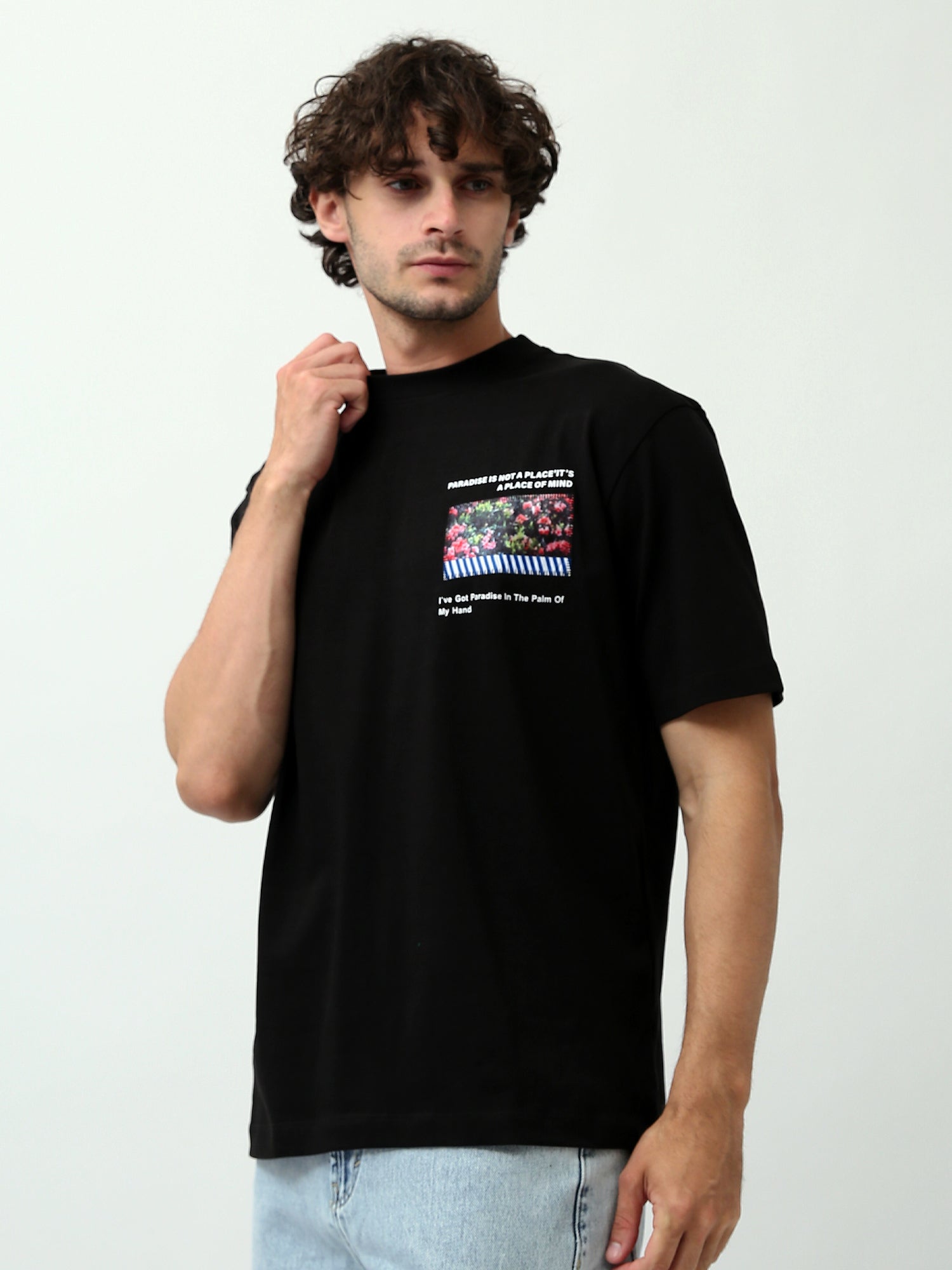 T-shirt homme design moderne avec imprimé artistique - TSH24SPRO20028TM1