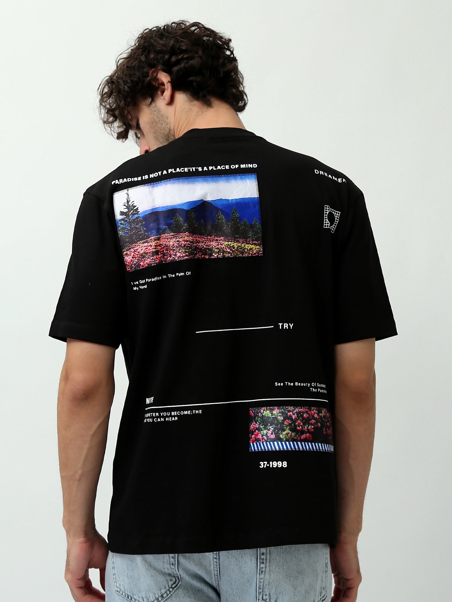 T-shirt homme design moderne avec imprimé artistique - TSH24SPRO20028TM1