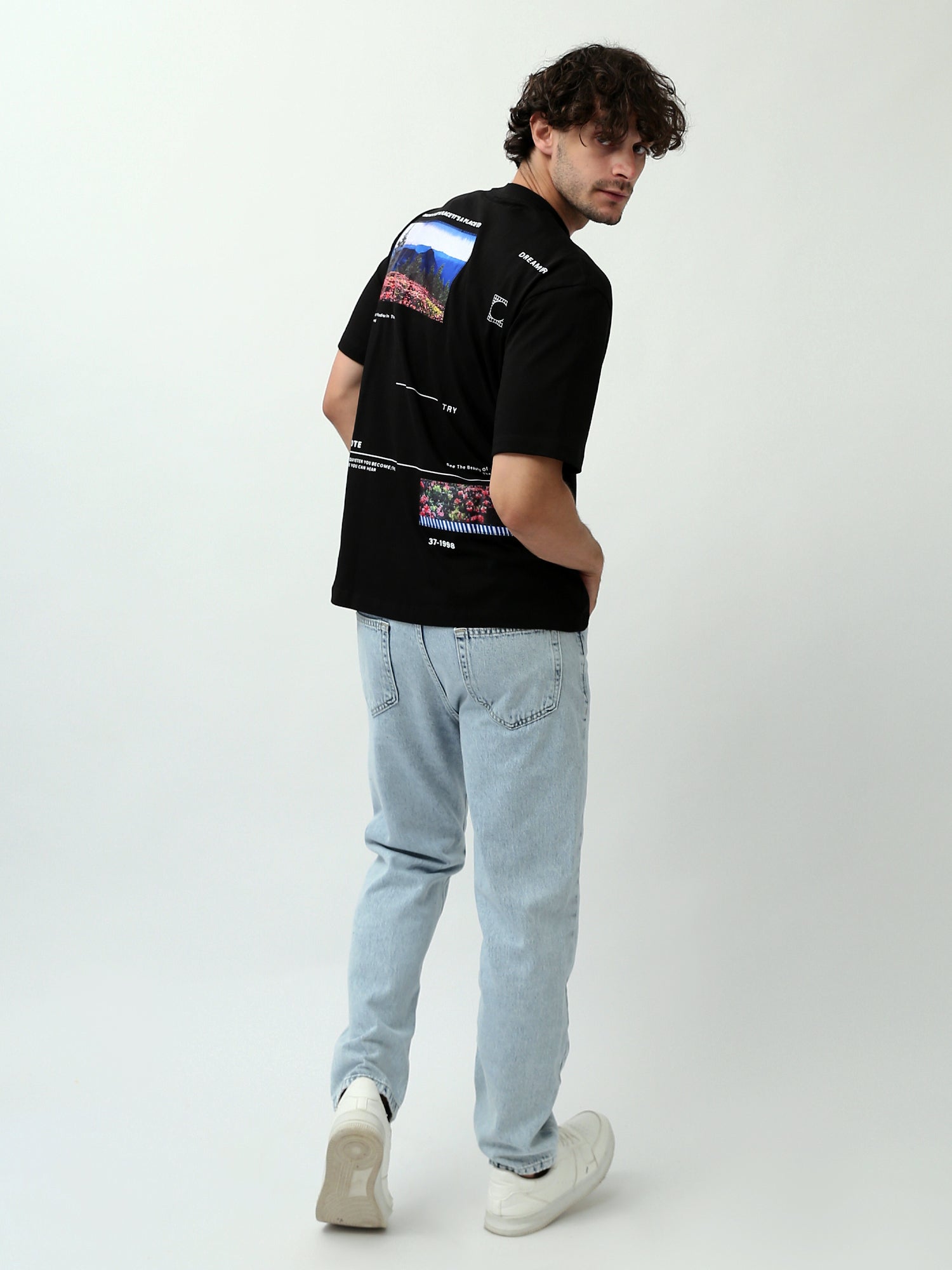 T-shirt homme design moderne avec imprimé artistique - TSH24SPRO20028TM1