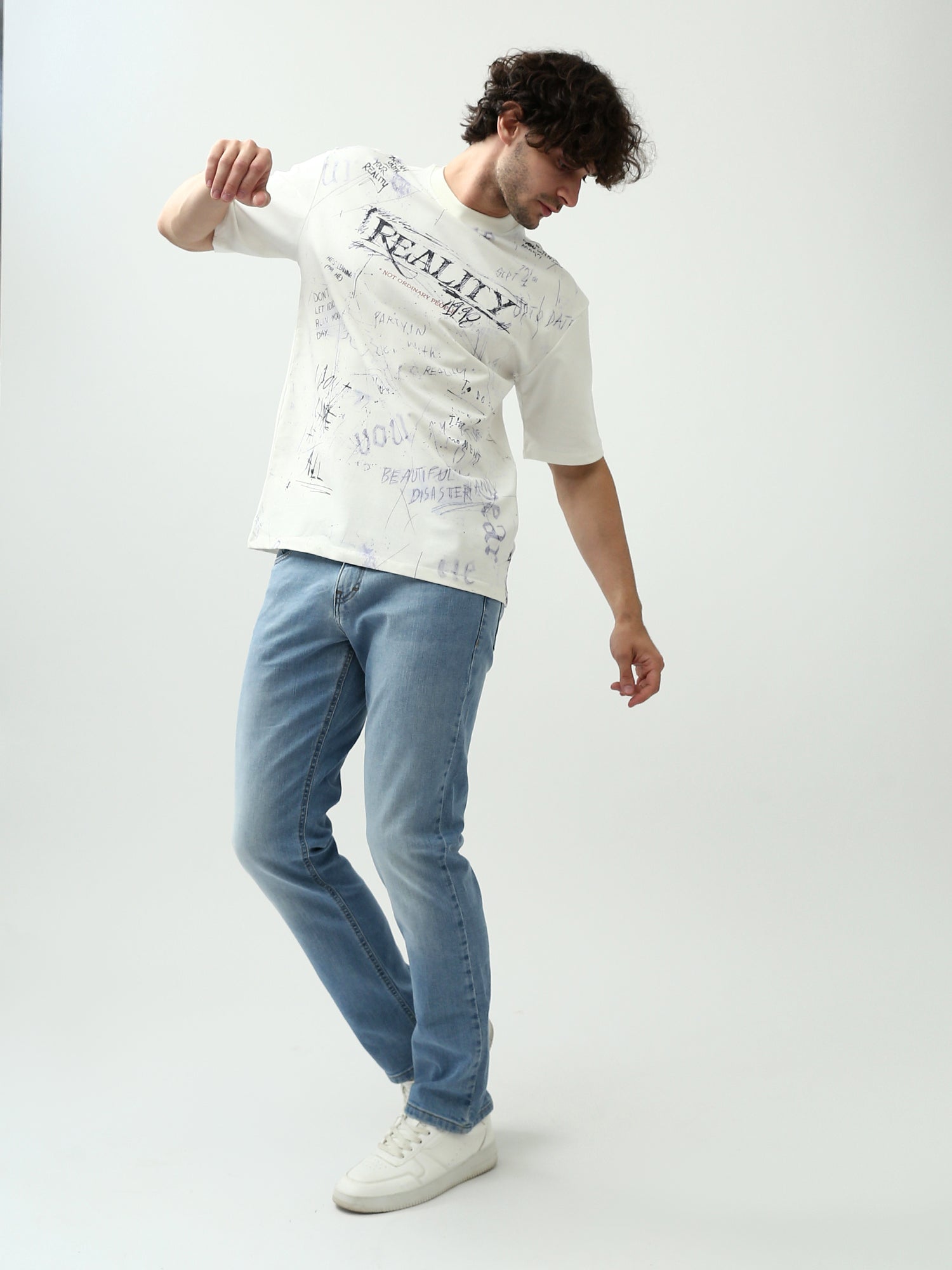 T-shirt Oversized "Reality" – Confort et style moderne - TSH24SPRO20049TM1