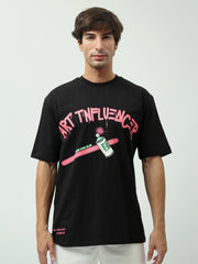 T-shirt homme avec imprimé artistique et logo distinctif – TSH24SPRO20104TM1