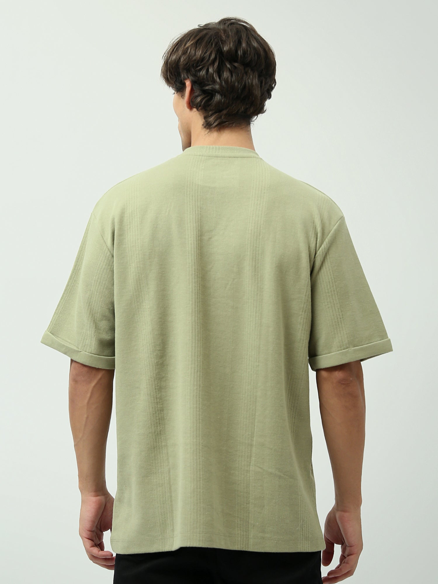 T-shirt Homme Oversized Fit – Couleurs Army et Navy – TSH24SPRO20108TM1