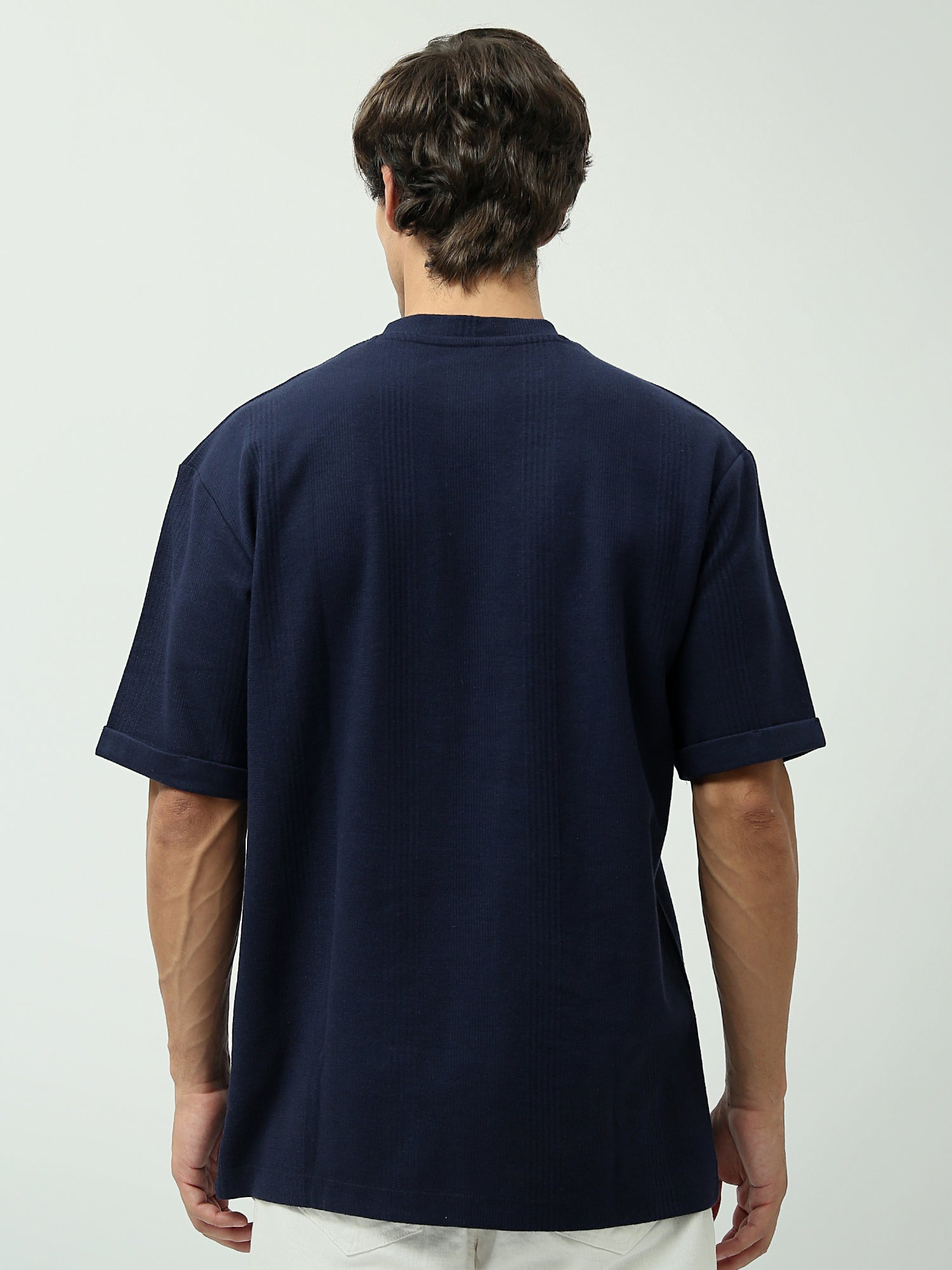 T-shirt Homme Oversized Fit – Couleurs Army et Navy – TSH24SPRO20108TM1