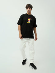 T-shirt Oversized "Fry and Fry Again!" – Design amusant avec imprimé fries - TSH24SPRO20120TM1