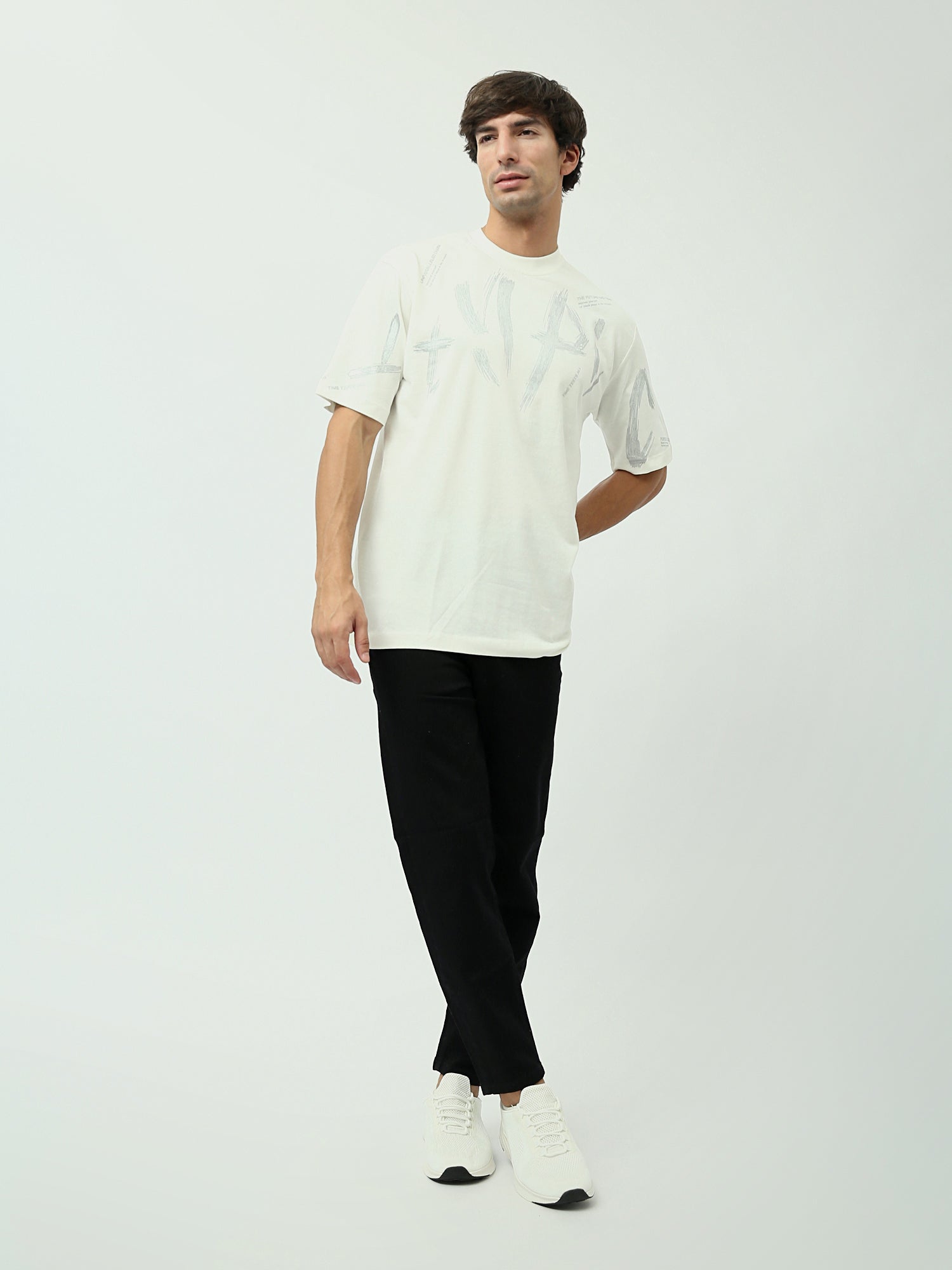 T-shirt homme avec texte audacieux et design moderne - TSH24SPRO20121TM1