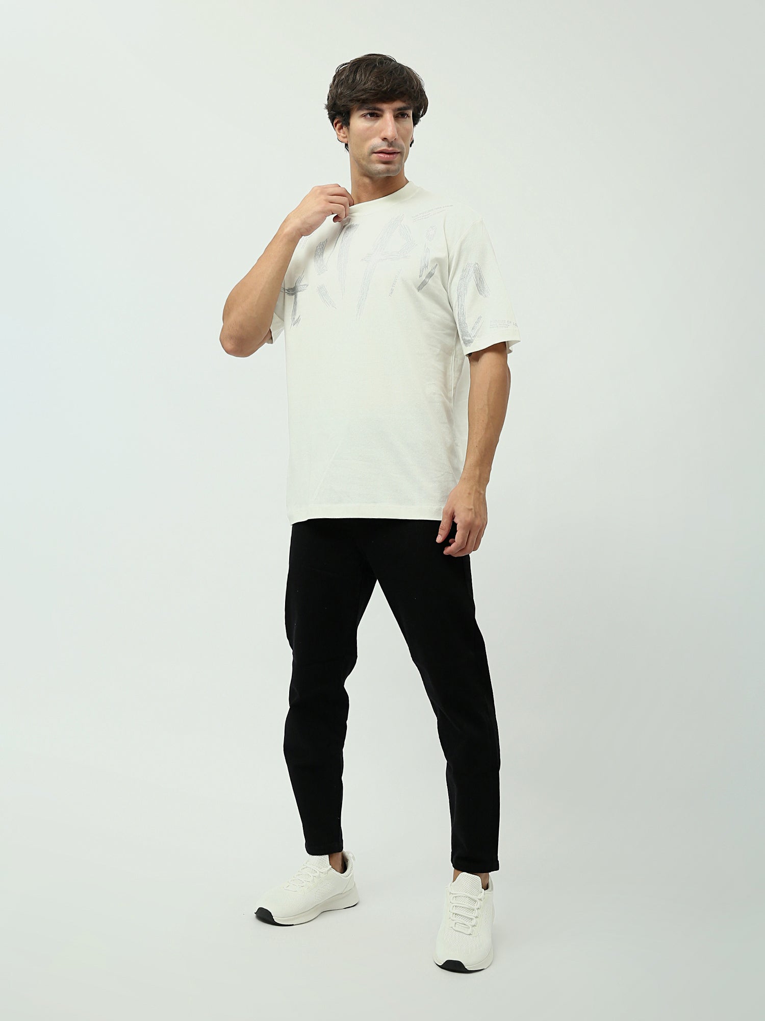 T-shirt homme avec texte audacieux et design moderne - TSH24SPRO20121TM1