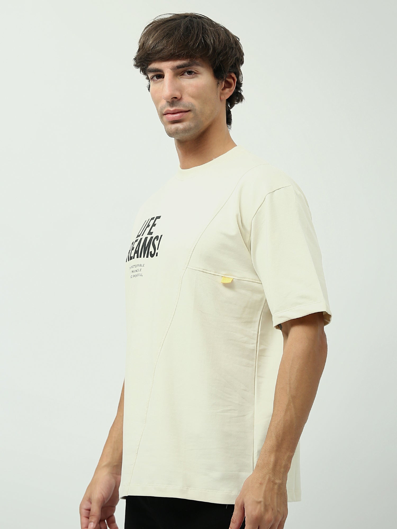 T-shirt Homme Off-White Imprimé “Life Dreams” – Style Urbain Moderne - TSH24SPRO20164TM1
