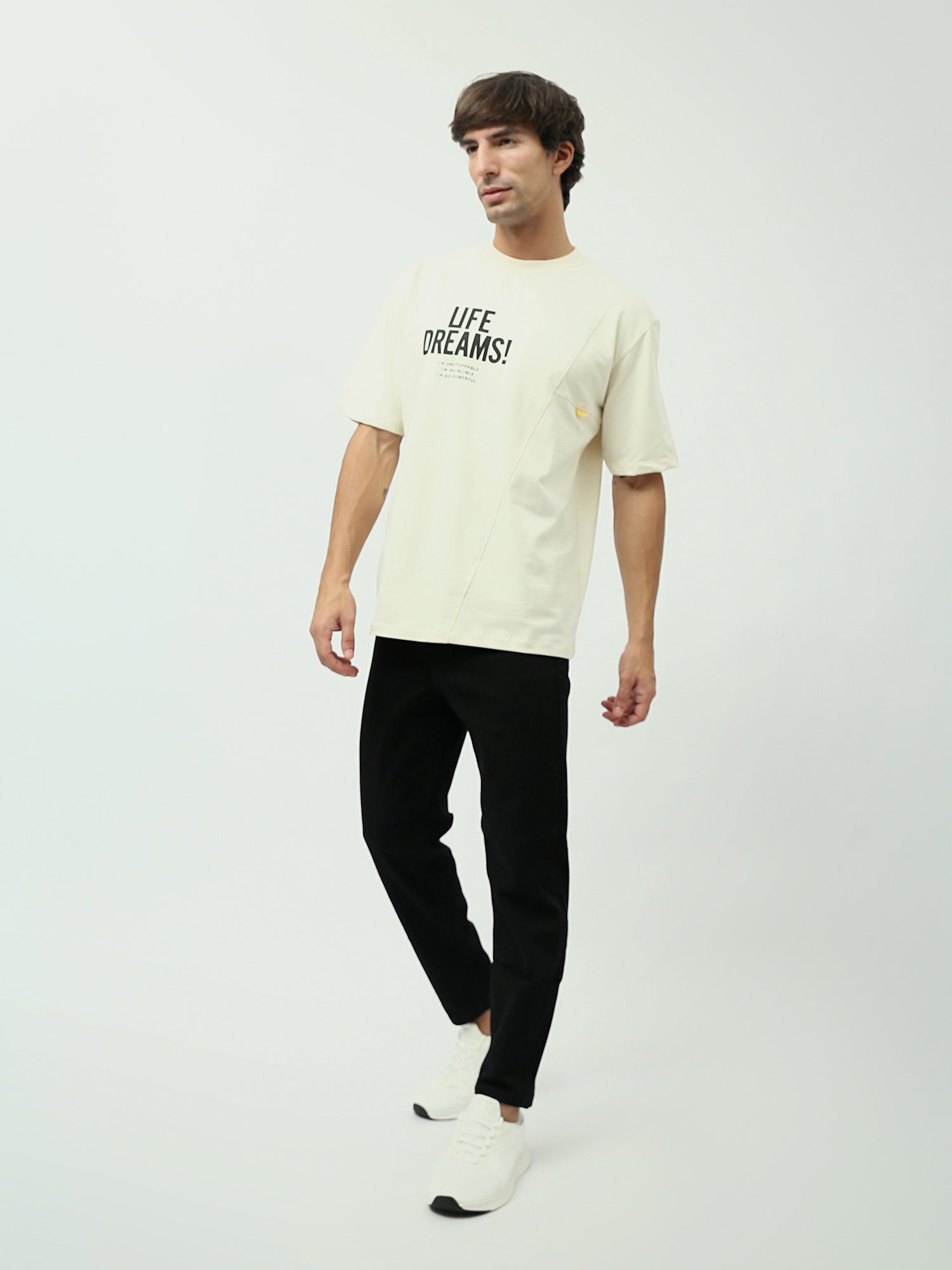T-shirt Homme Off-White Imprimé “Life Dreams” – Style Urbain Moderne - TSH24SPRO20164TM1