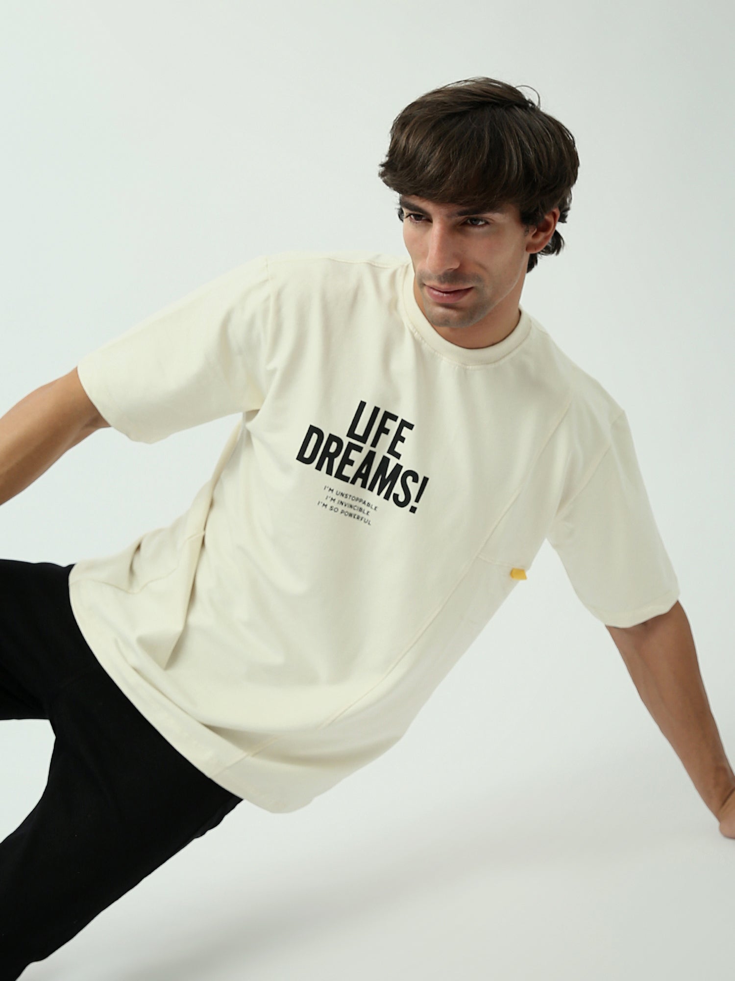 T-shirt Homme Off-White Imprimé “Life Dreams” – Style Urbain Moderne - TSH24SPRO20164TM1