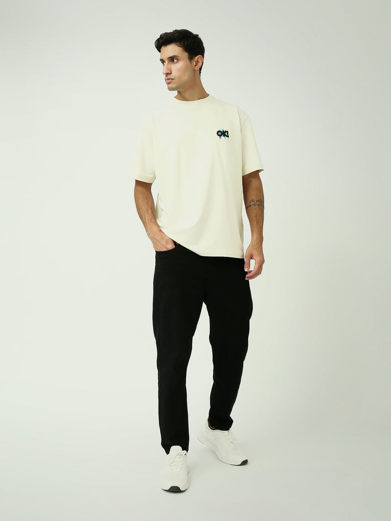 T-Shirt Homme Oversize à Manches Courtes avec Petit Motif - TSH24SPRO20165TM1