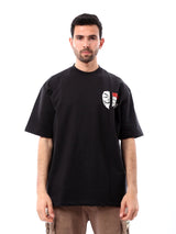 T-shirt pour homme noir au design moderne - TSH24SPRO20189TM1