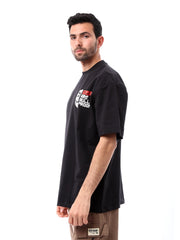 T-shirt pour homme noir au design moderne - TSH24SPRO20189TM1