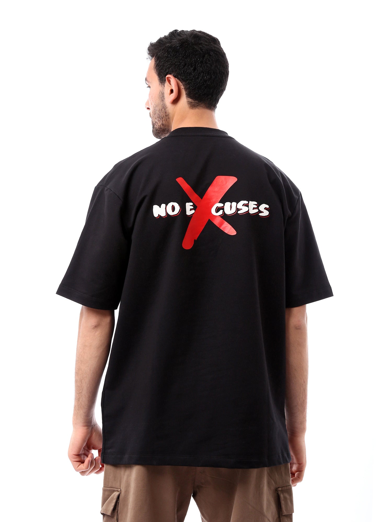 T-shirt pour homme noir au design moderne - TSH24SPRO20189TM1