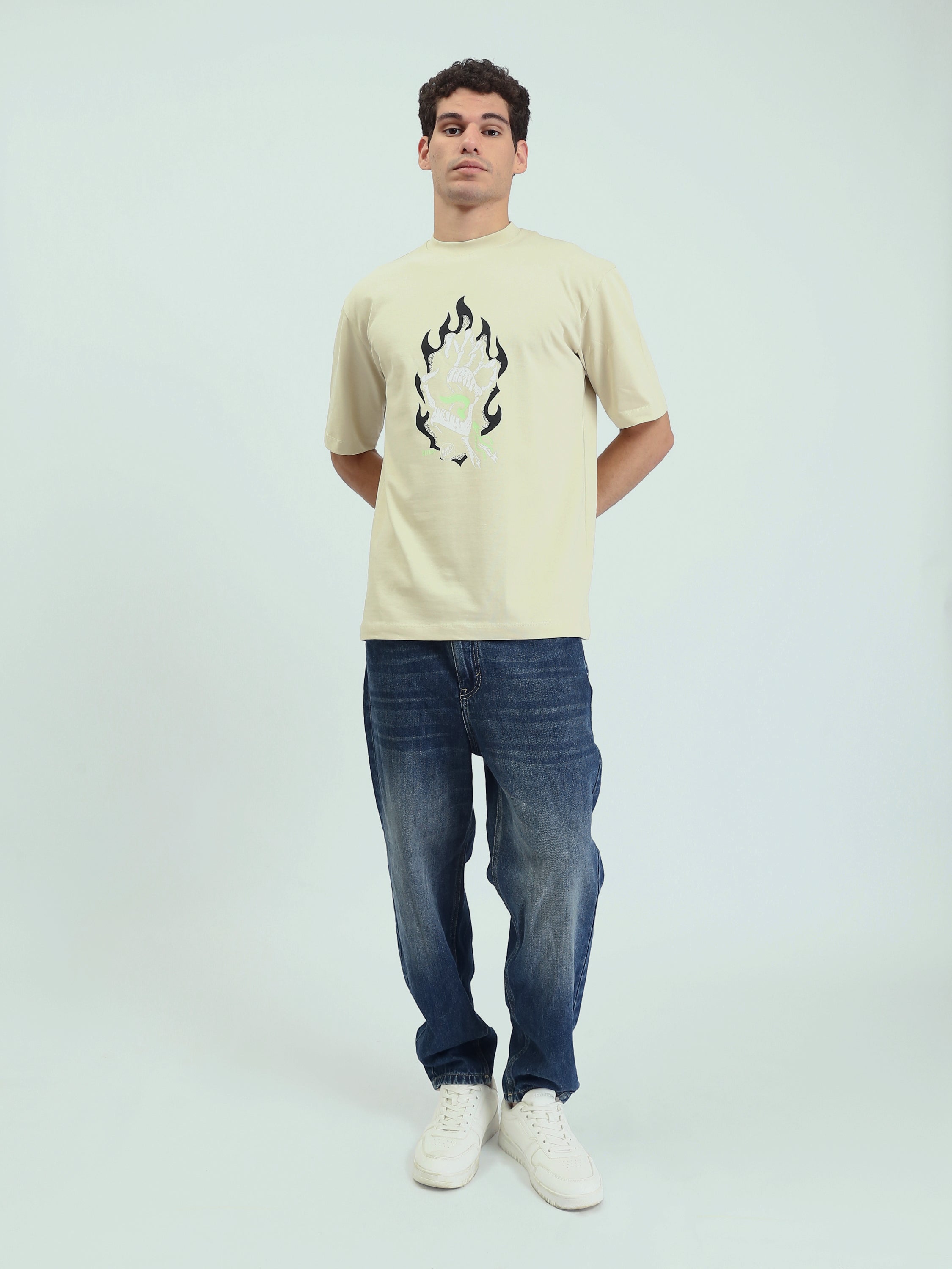 T-shirt Homme Imprimé Flamme – Style Moderne et Décontracté - TSH24SPRO20192TM1