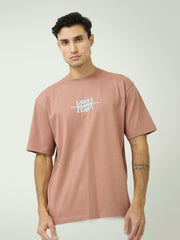 T-shirt Homme Oversize à Manches Courtes avec Imprimé Minimaliste – TSH24SPRO20198TM1