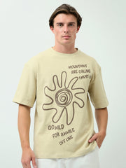 تيشيرت رجالي بتصميم عصري وطبعة مميزة - TSH24SPRO20993TM1