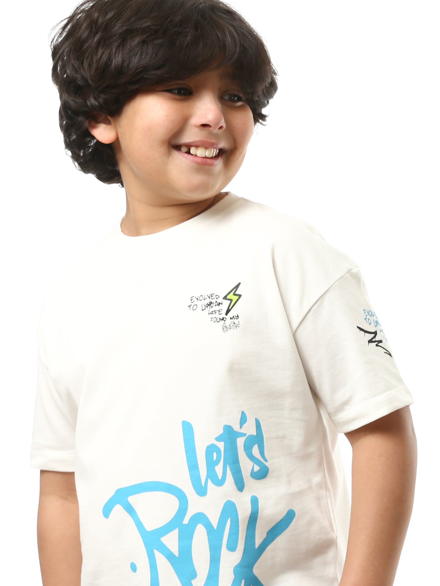 T-shirt pour garçon imprimé au design moderne et distinctif - TSH24SPRO32586TB1