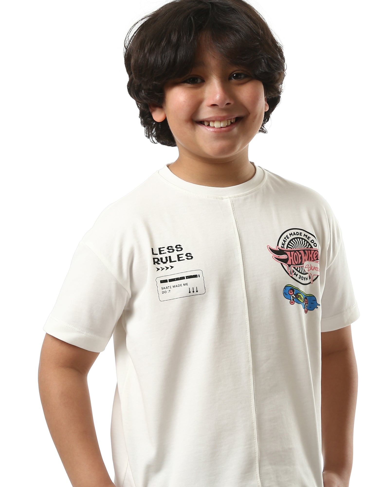 T-shirt pour garçon avec impression moderne - TSH24SPRO32595TB1