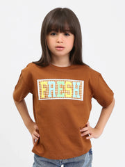 T-shirt "FRESH" pour Filles Adolescents - TSH24SPRO70906MG1 - Justyol